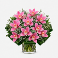Fuchsia orchid bouquet