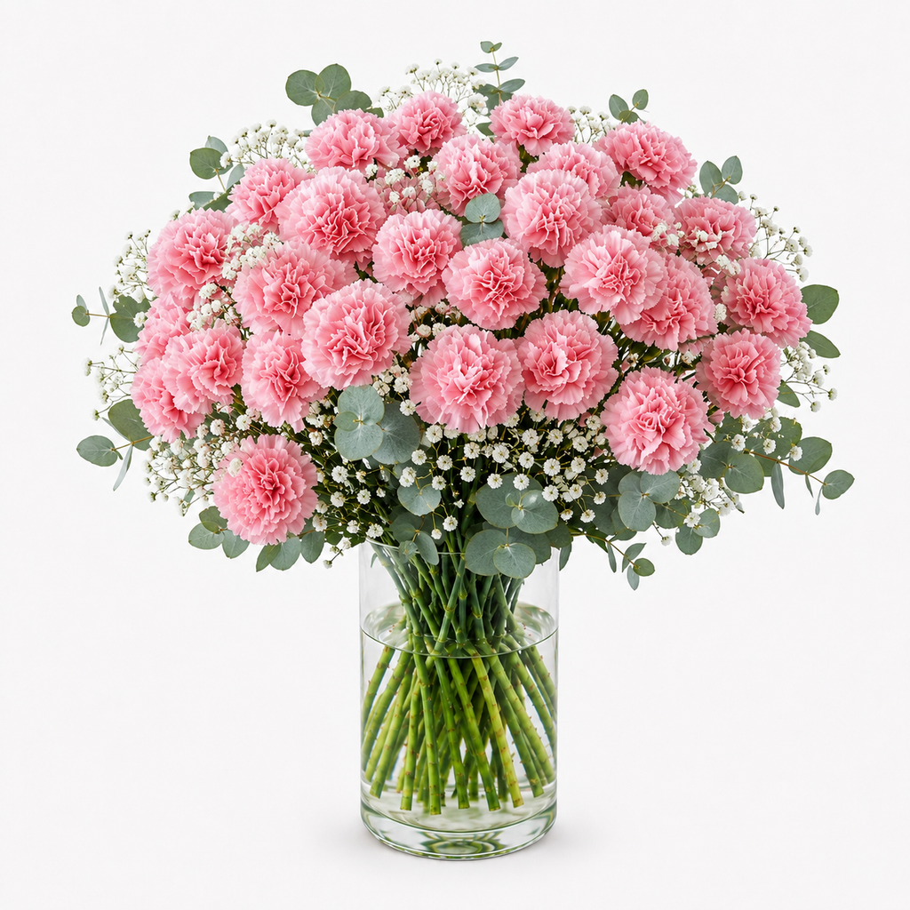 Ramo de claveles rosa