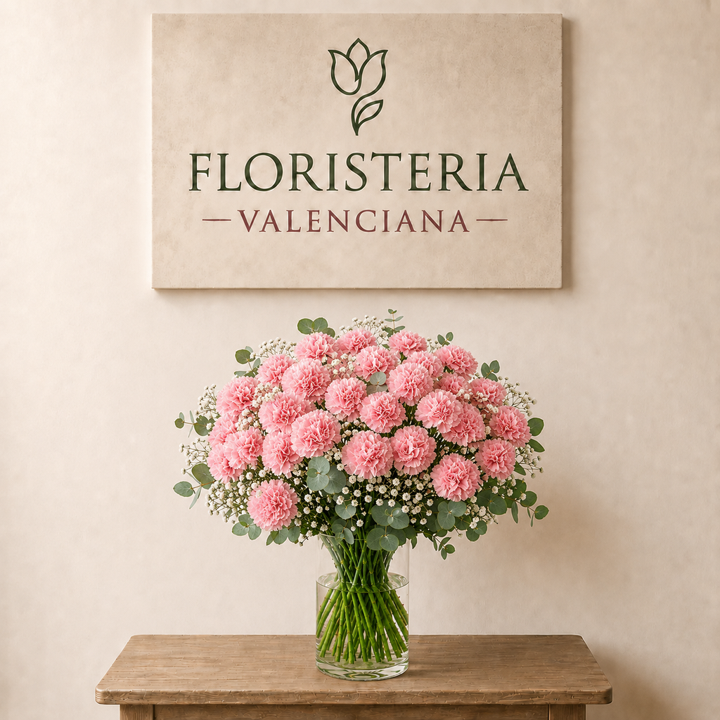 Ramo de claveles rosa