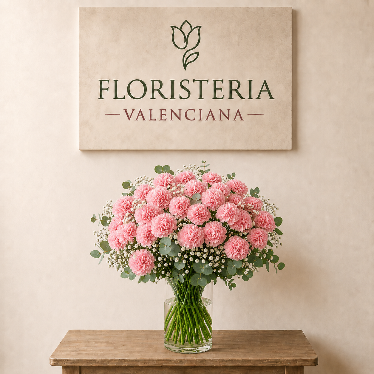 Ramo de claveles rosa