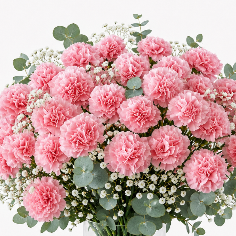 Ramo de claveles rosa