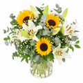 Ramo girasoles y lilium