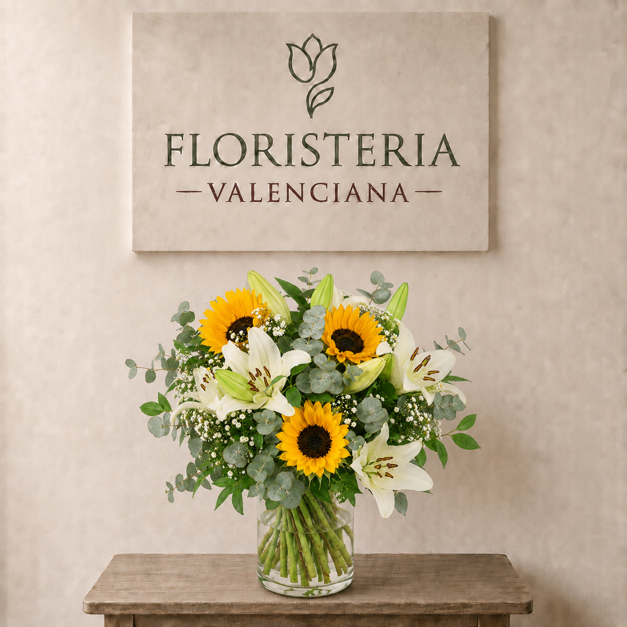 Ramo girasoles y lilium