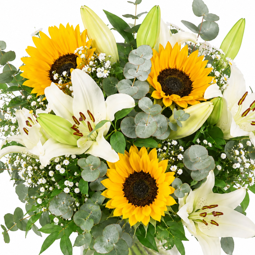 Ramo girasoles y lilium