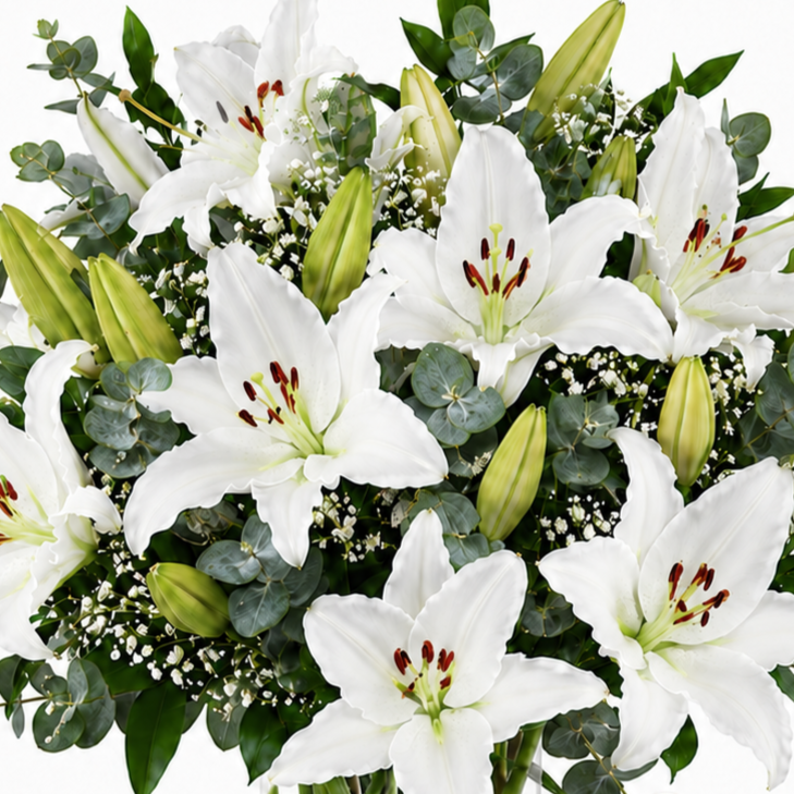 Ramo lilium blanco