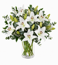 Bouquet of white lilies