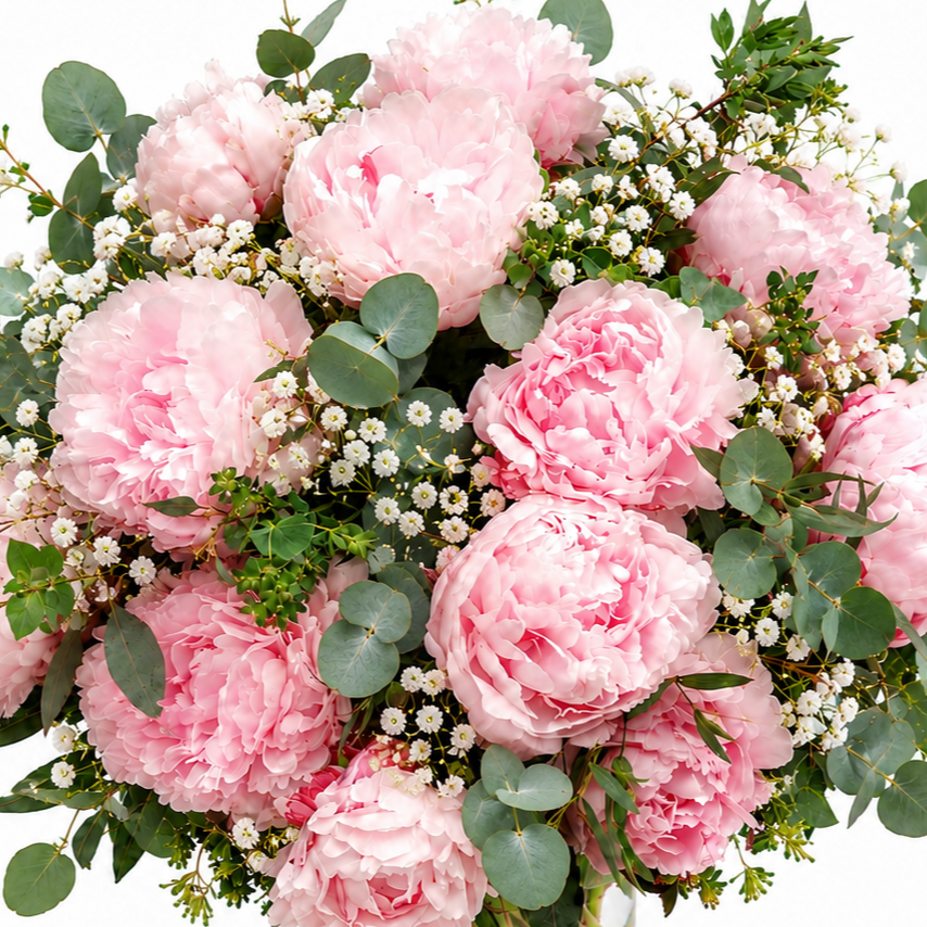 Ramo peonias rosadas