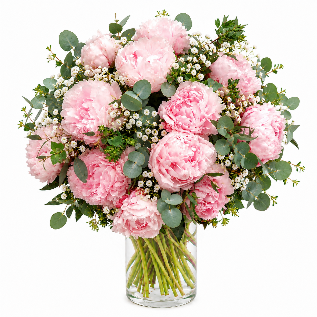 Ramo peonias rosadas