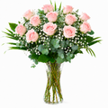 Long-stem pink roses