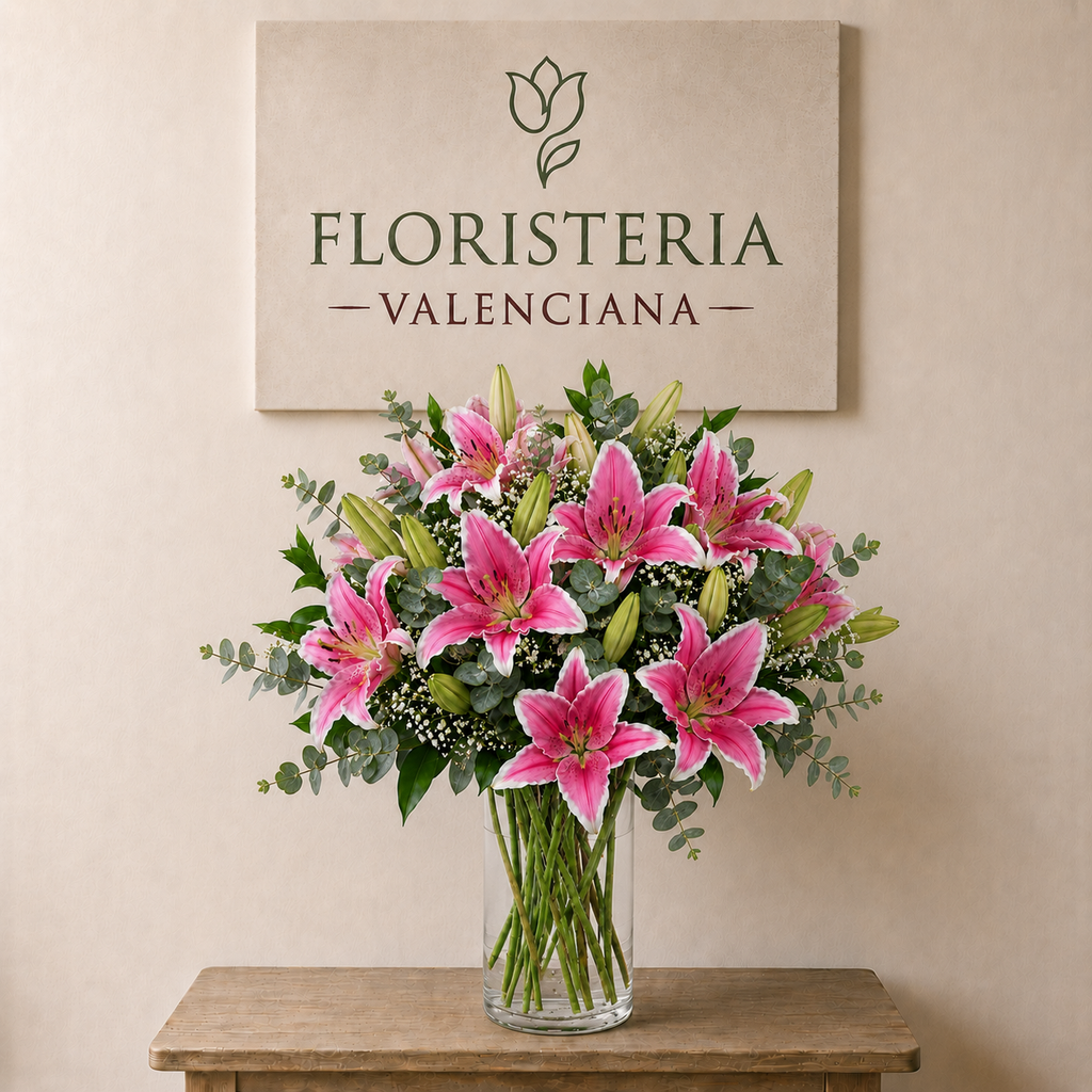 Ramo lilium fucsia