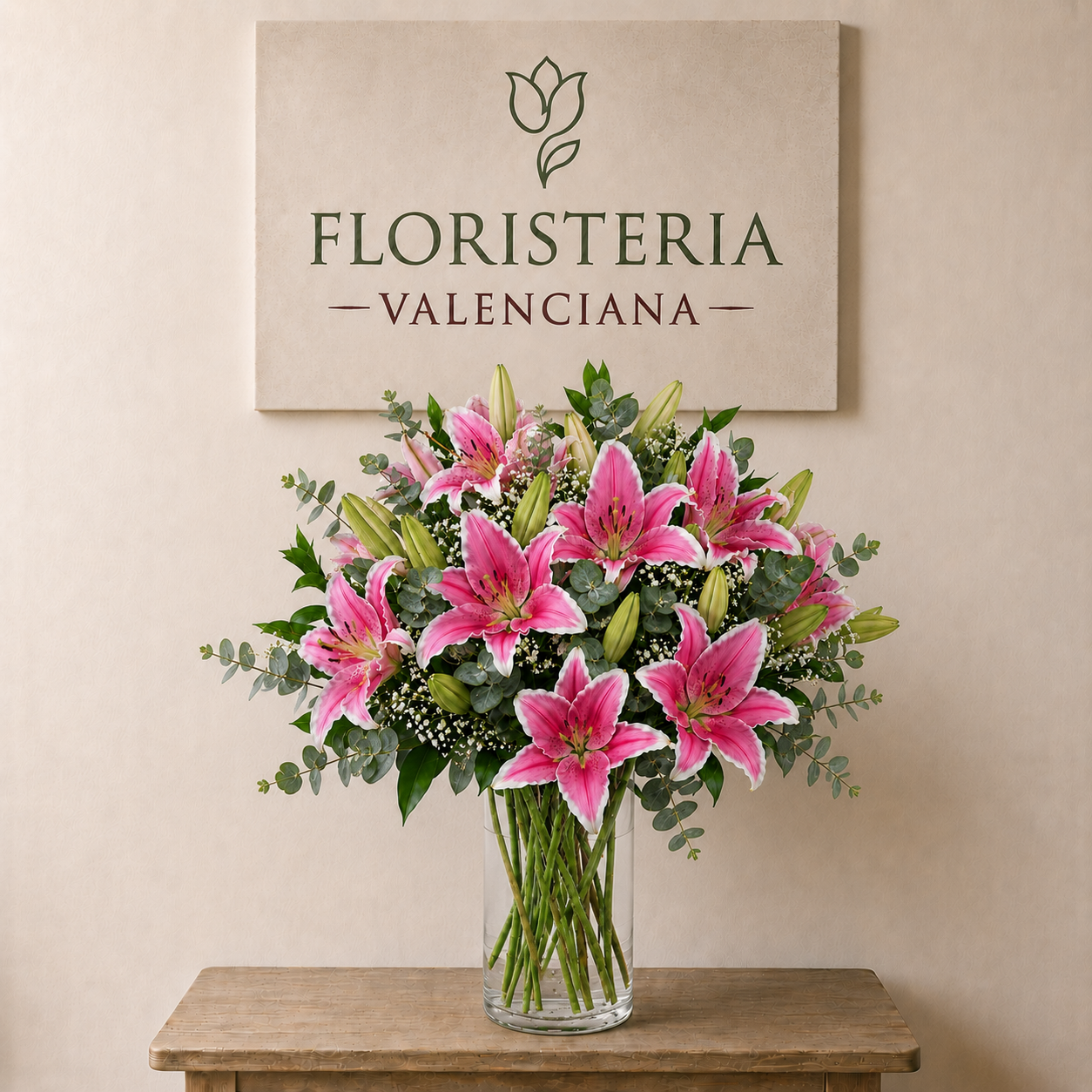 Ramo lilium fucsia