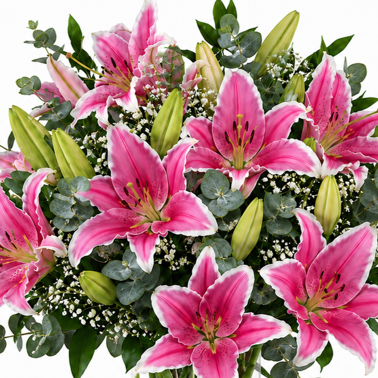 Ramo lilium fucsia