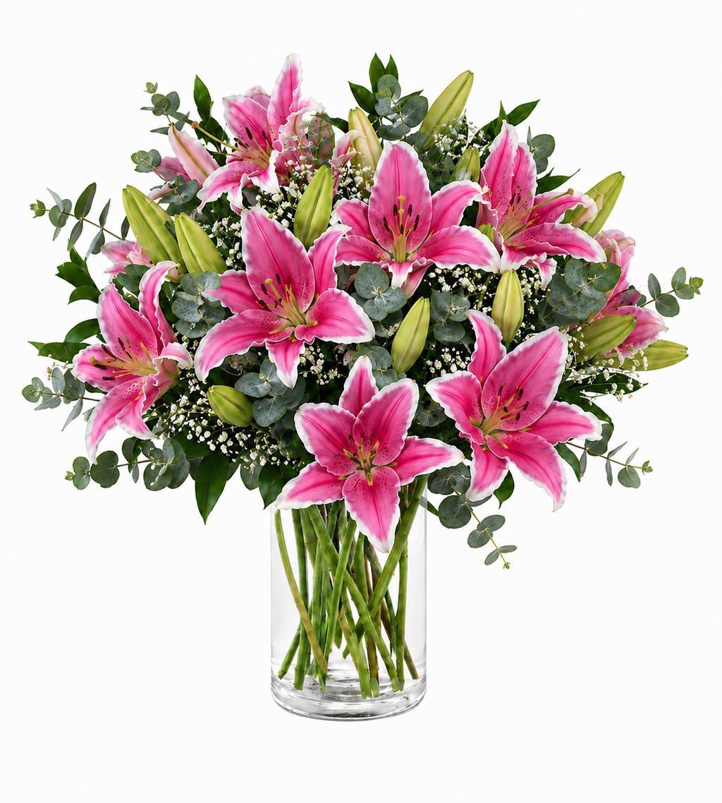 Ramo lilium fucsia